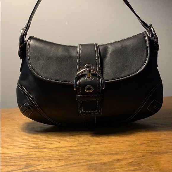 Coach Handbags - Coach Black Leather Hobo Bag